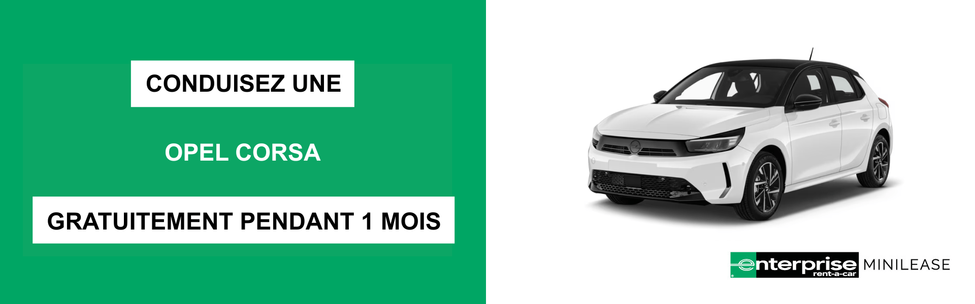 Concours  conduisez une Opel Corsa gratuitement pendant 1 mois