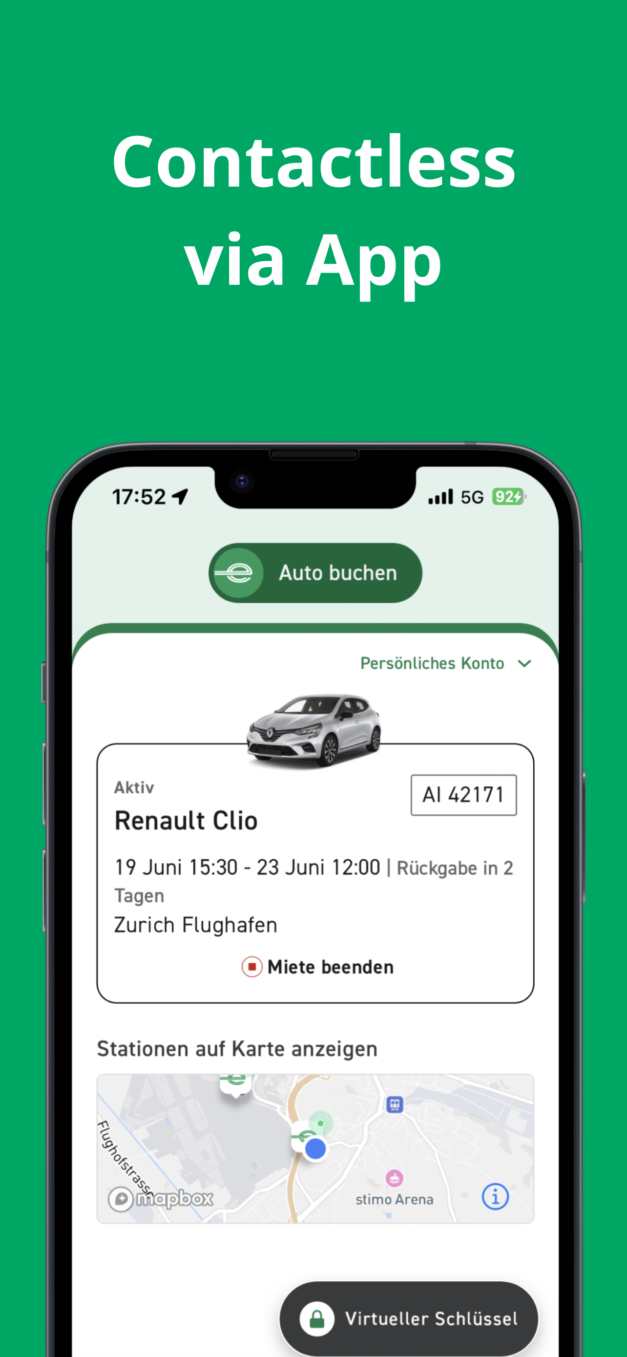 Contactless usage