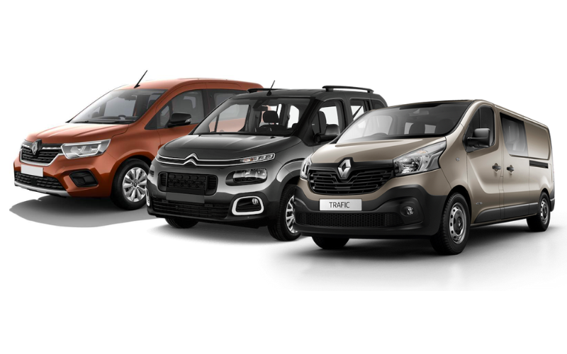 Renault Kangoo, Citroen Berlingo, Renault Trafic