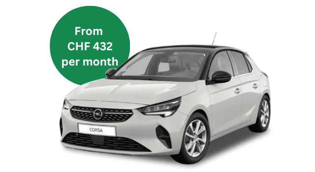 From  CHF 432 per month Opel Corsa1