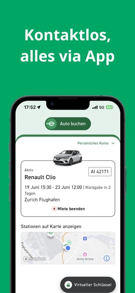 Kontaktlos via App