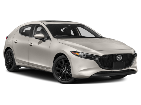 Grauer Mazda 3: sportlicher Kompaktwagen mit präzisem Handling und hochwertiger Ausstattung.