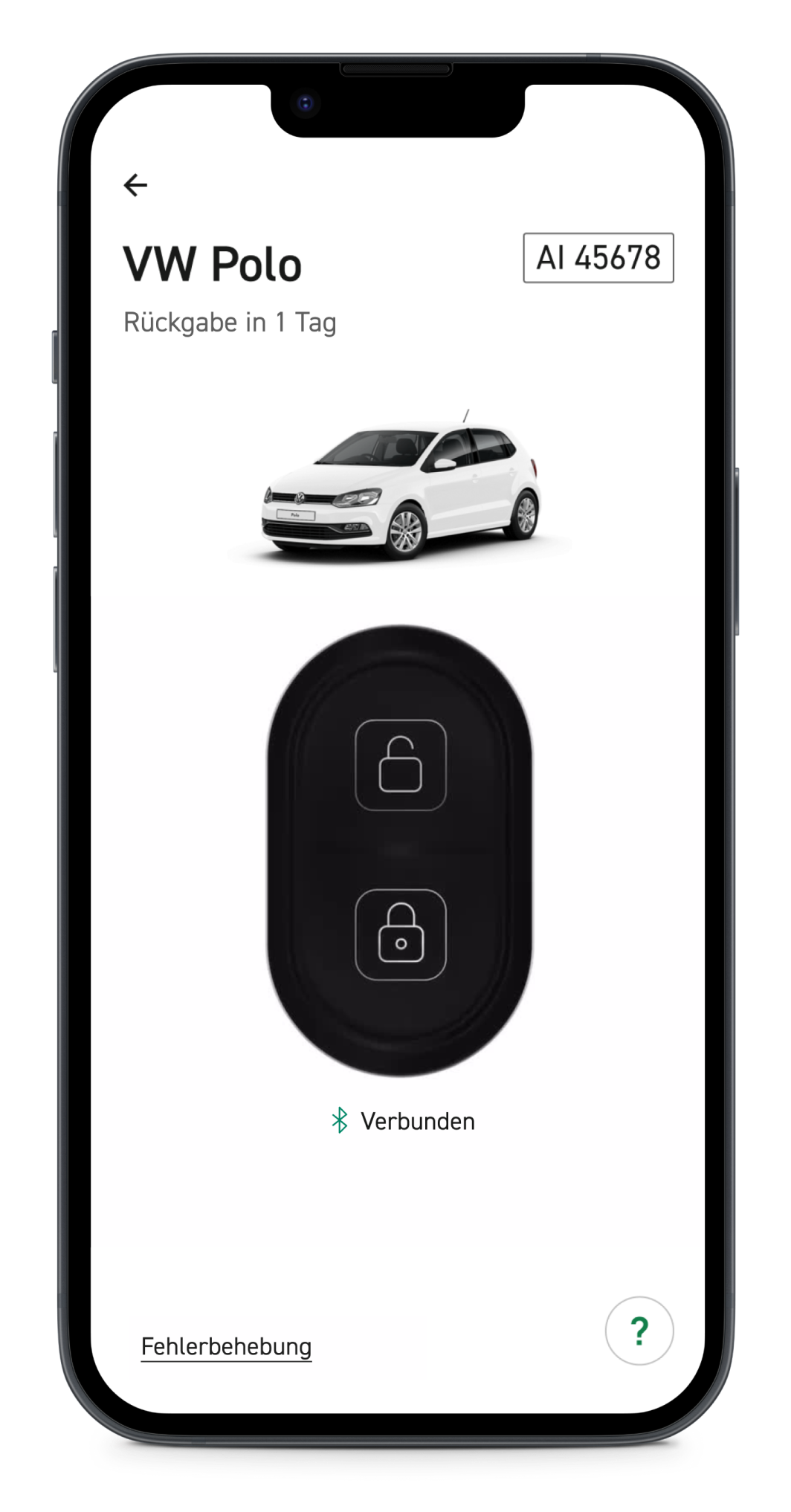 Example of the digital key